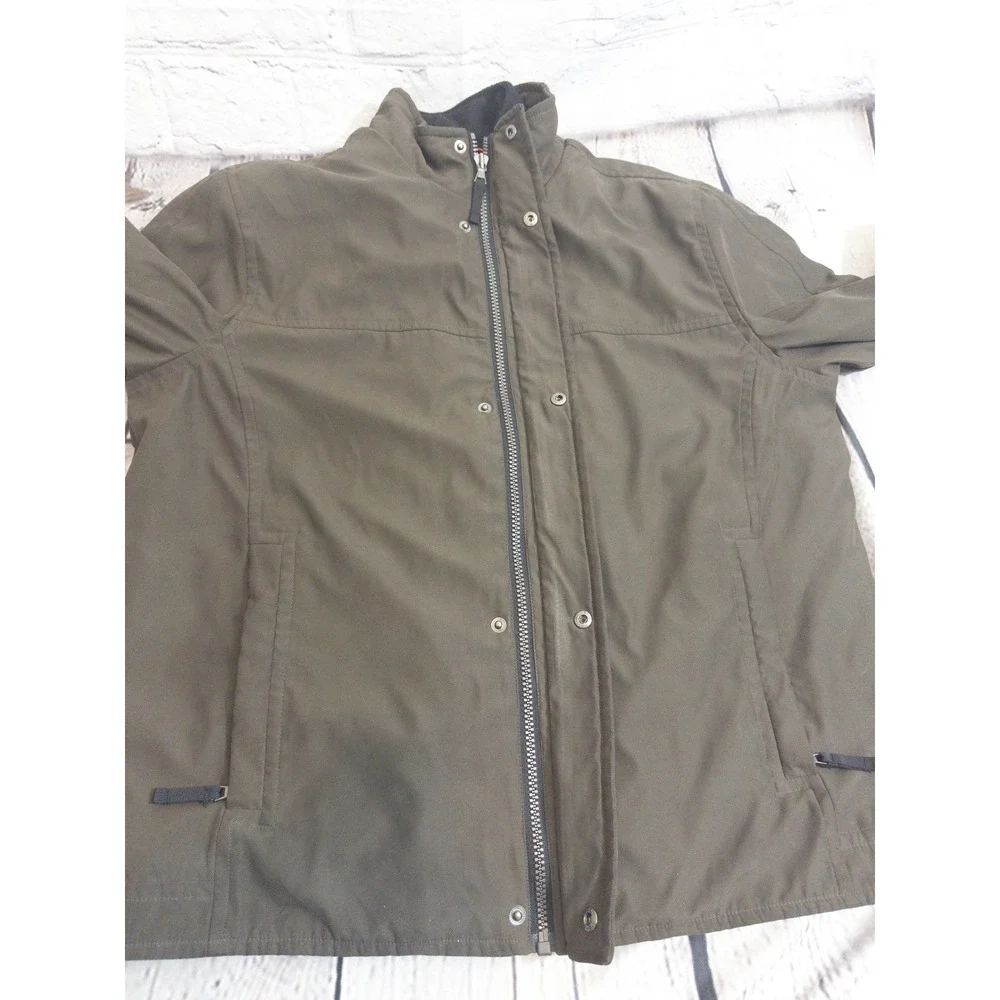 Marc New York Jacket Mens XXL‎ Brown Quilted Lined Full Zip Utility Coat